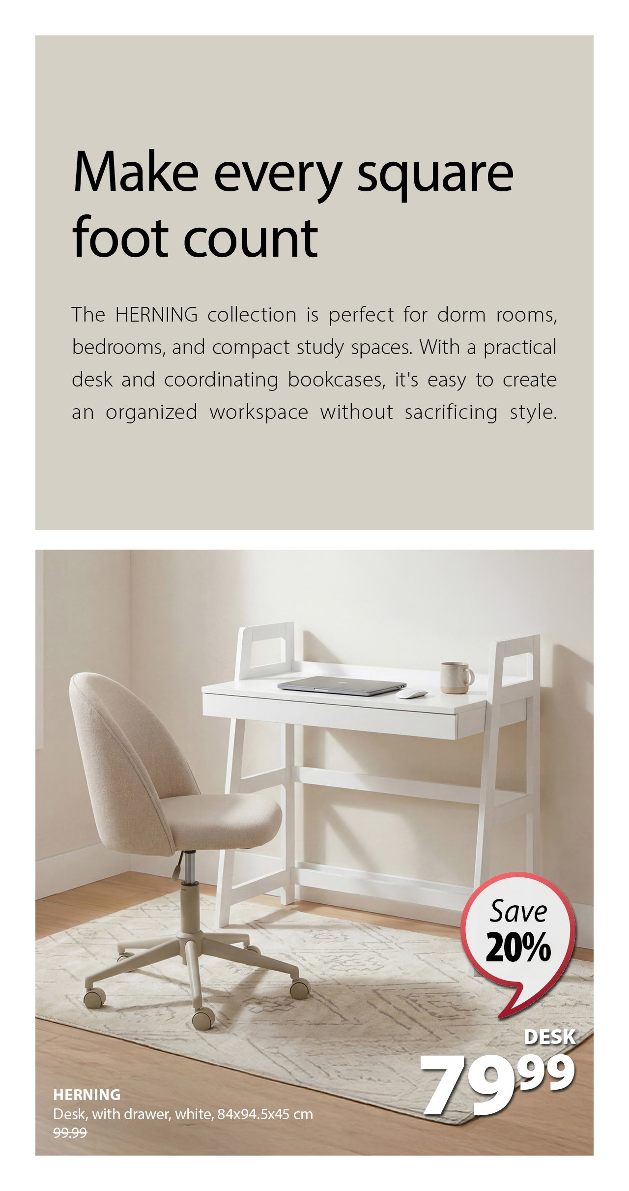 HERNING Desk | Save 20%
