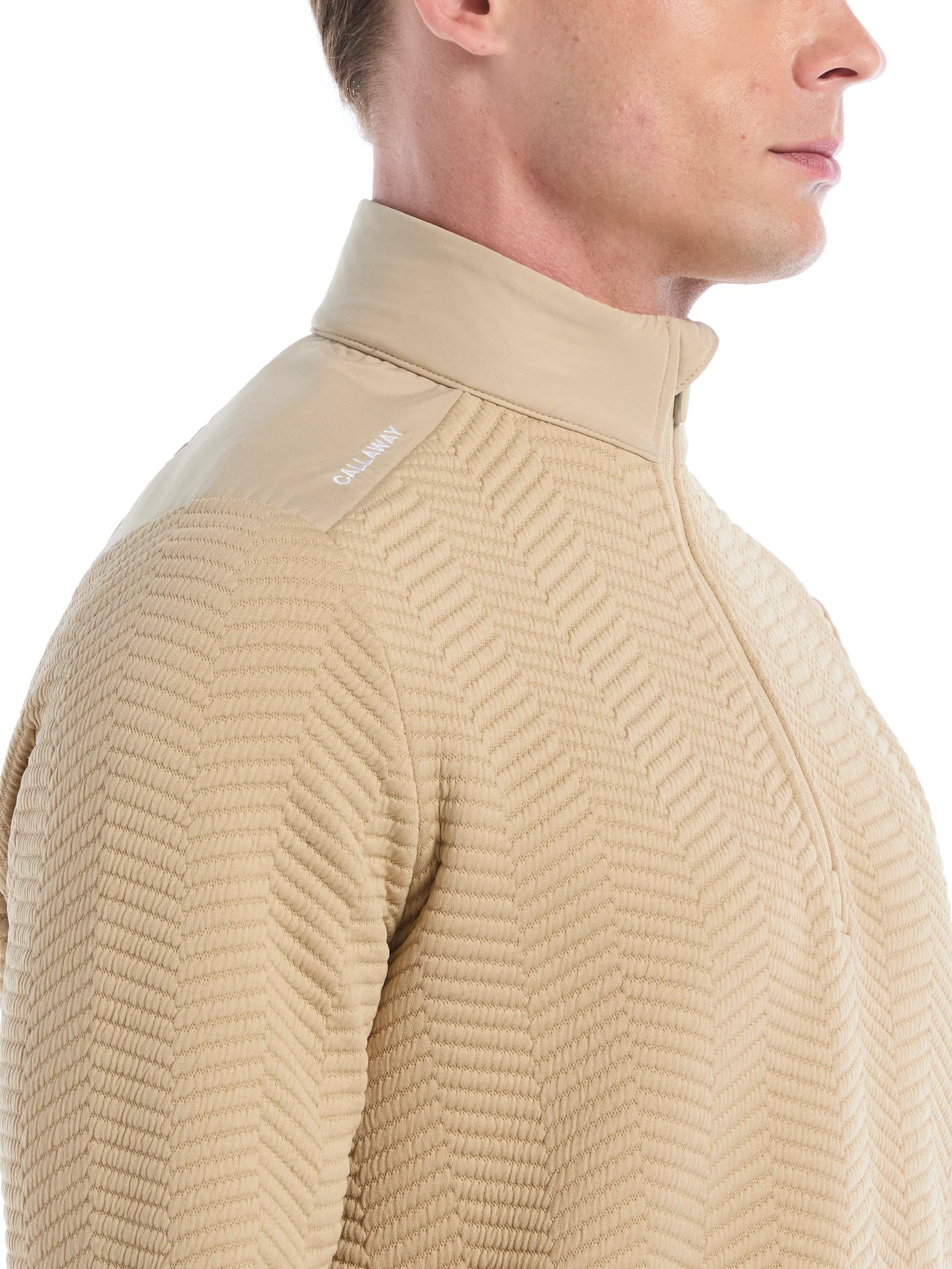 Mens Chev Jacquard Midweight Quarter Zip Mens Chev Jacquard Midweight Quarter Zip