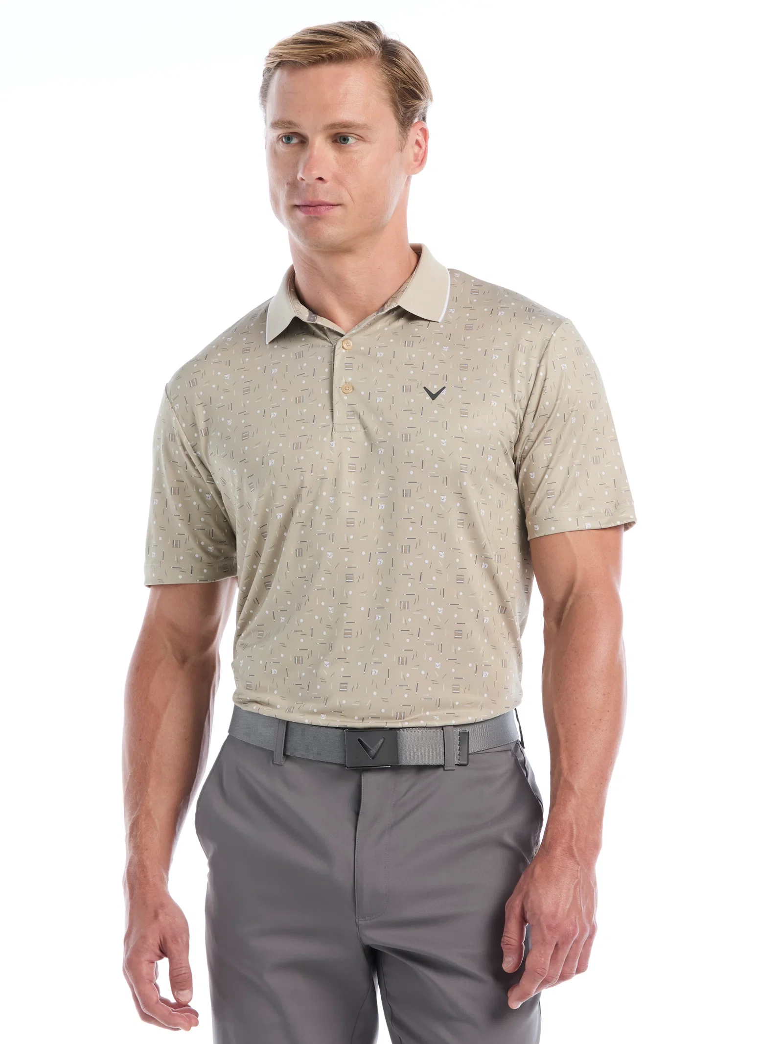 Mens Memento Print Polo - Fields Of Rye Mens Memento Print Polo - Fields Of Rye