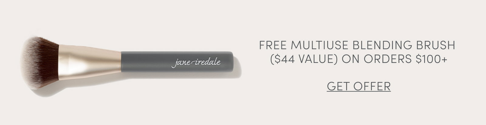 free blending brush on orders $100+