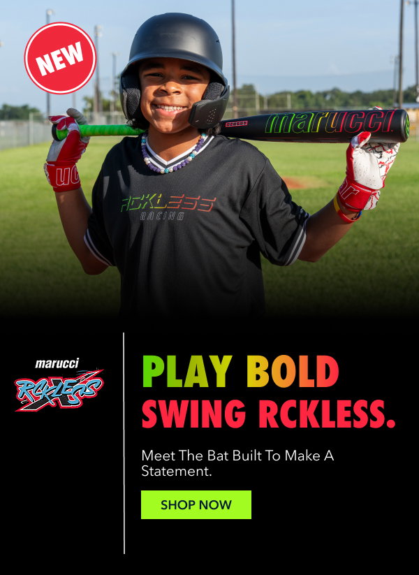 NEW Marucci Rckless. Play Bold. Swing Rckless. Meet The Bat Built To Make A Statement.