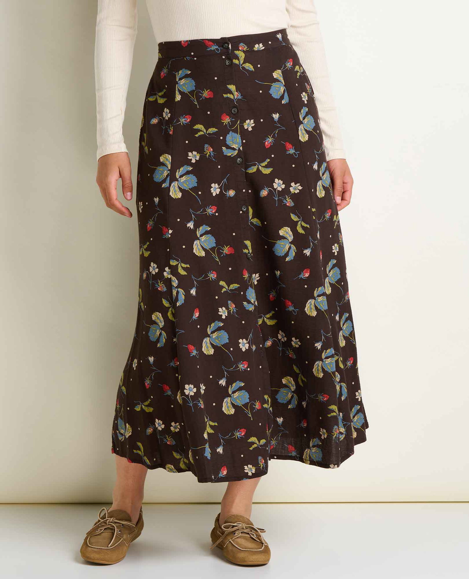 Image of Manzana Paneled Midi Skirt