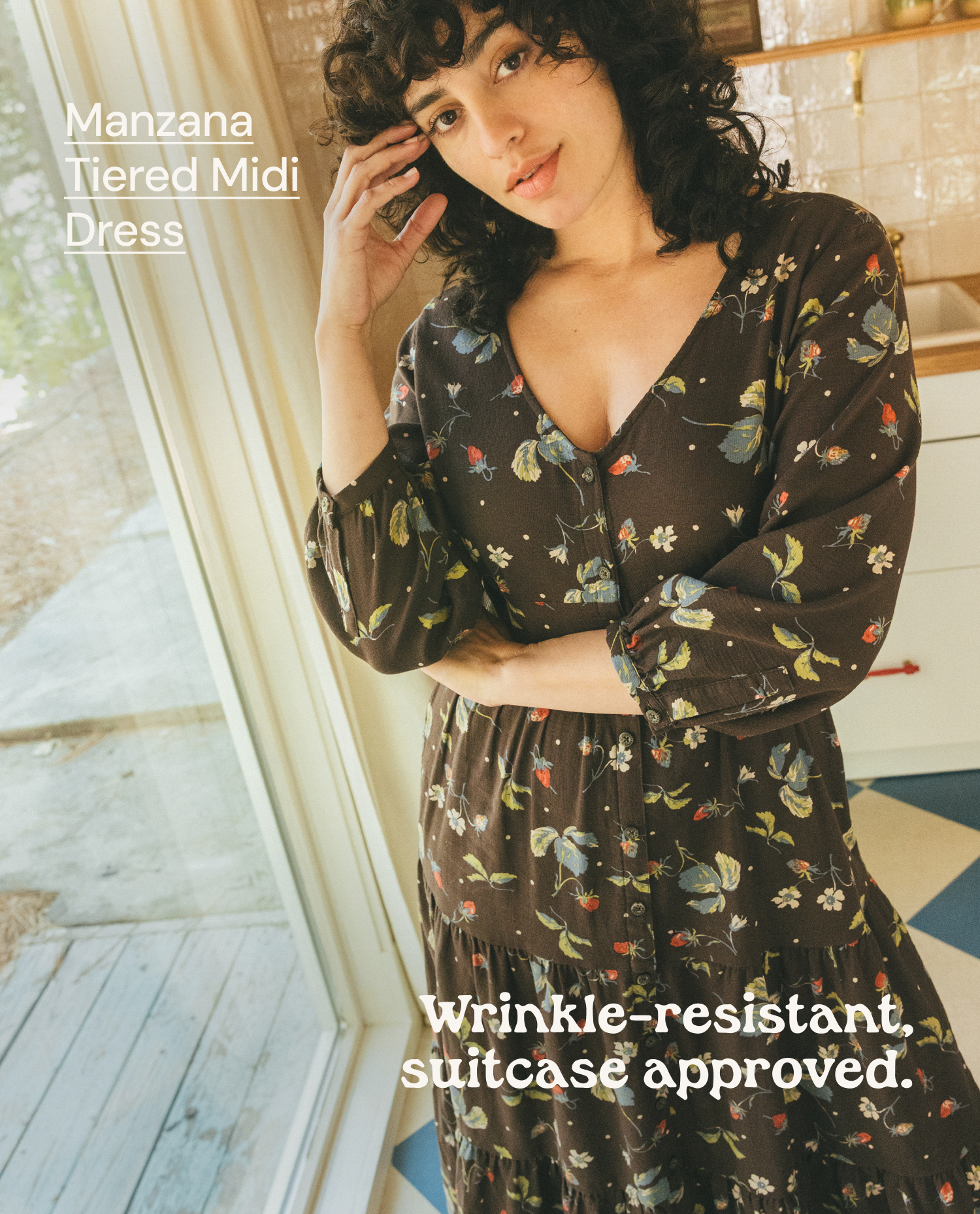 Manzana Tiered Midi Dress