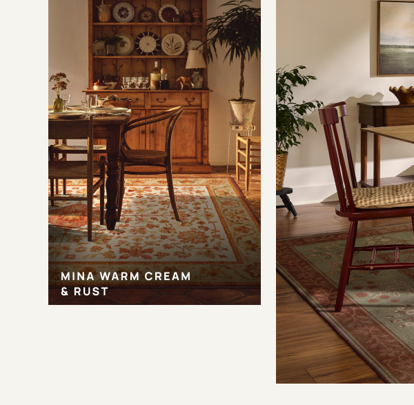 Mina Warm Cream & Rust 