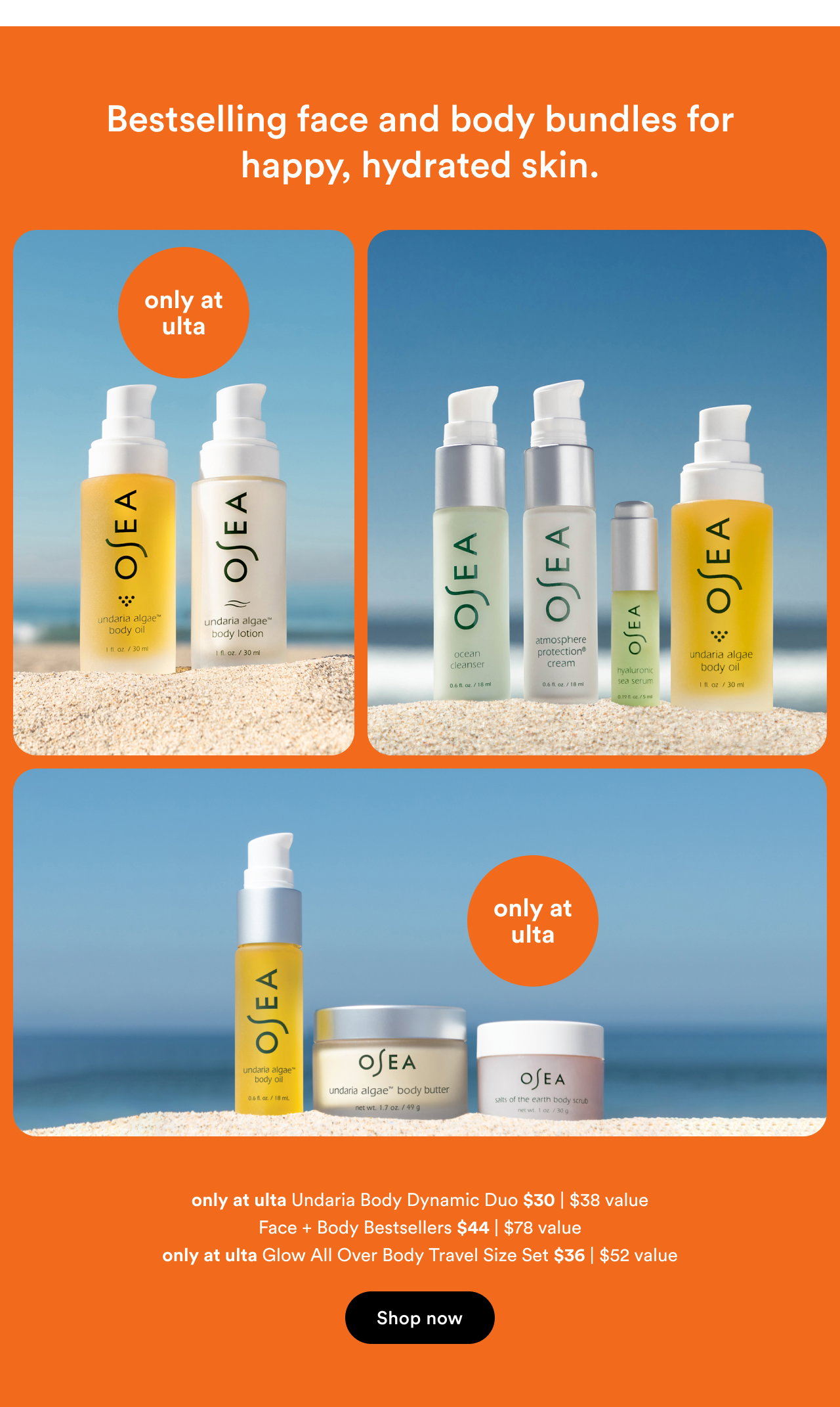 Bestselling face and body bundles for happy, hydrated skin | Shop now