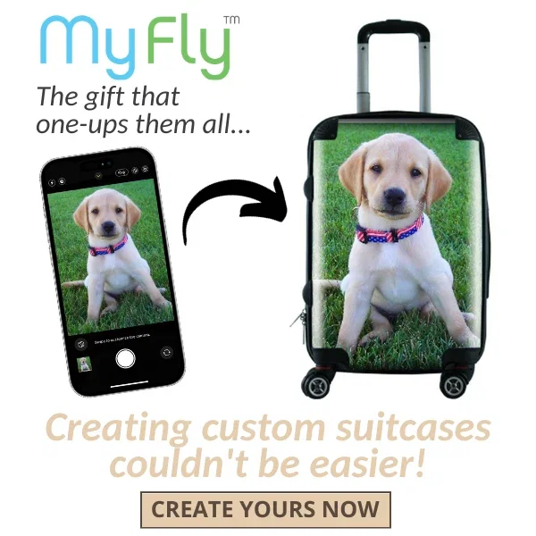 MyFly Personalized Luggage and Tags - Upload your photo for a unique gift