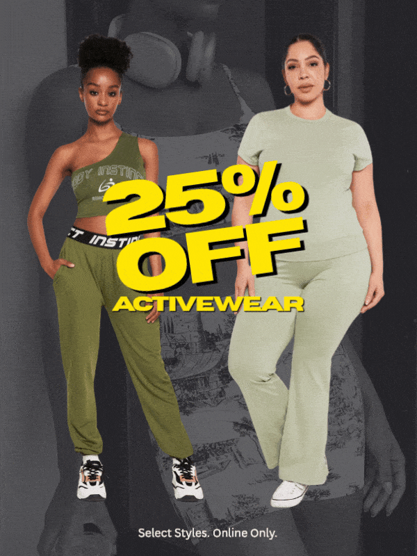 SHOP 25% OFF ACTIVEWEAR