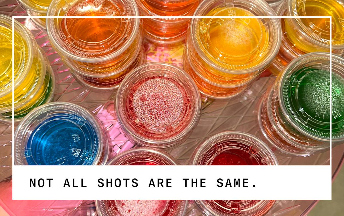 tray of shots