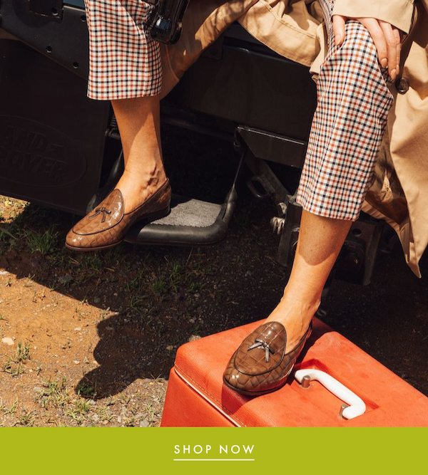 Coco Belgian Loafer in Croc
