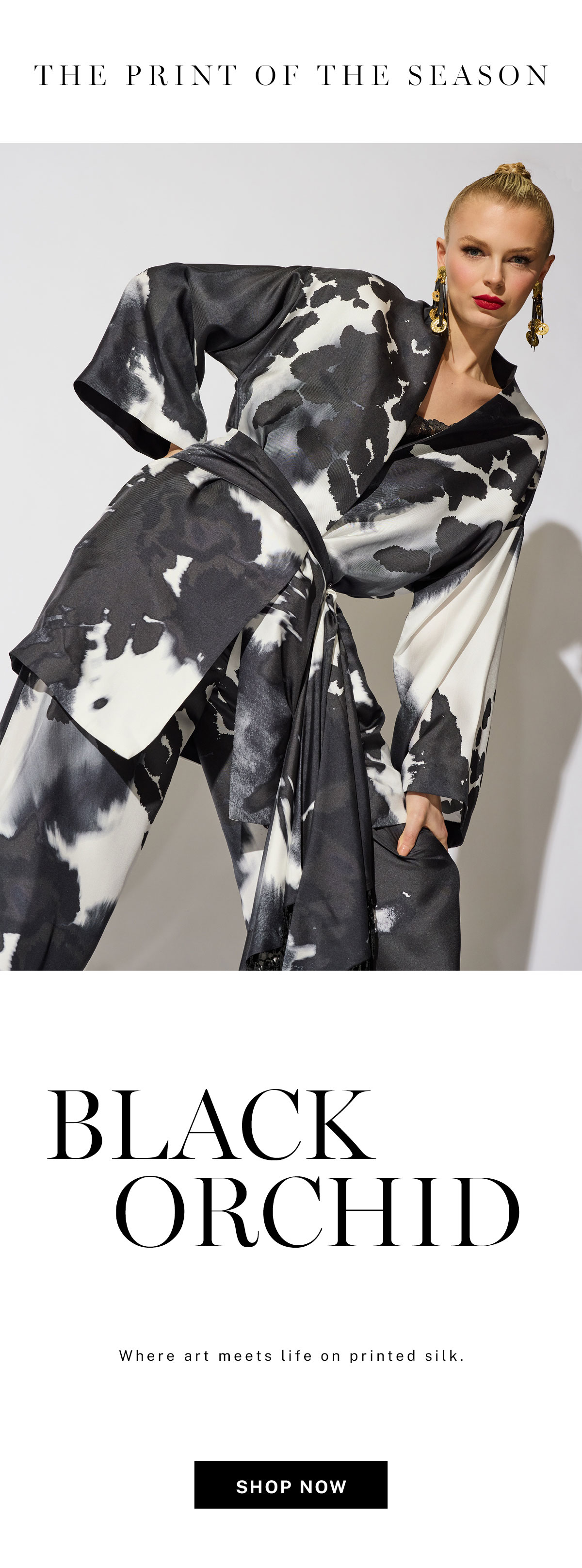 The Print of the Season: Black Orchid