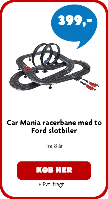 Car Mania racerbane med to Ford slotbiler