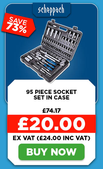 Scheppach TB94 95 Piece Socket Set in Case
