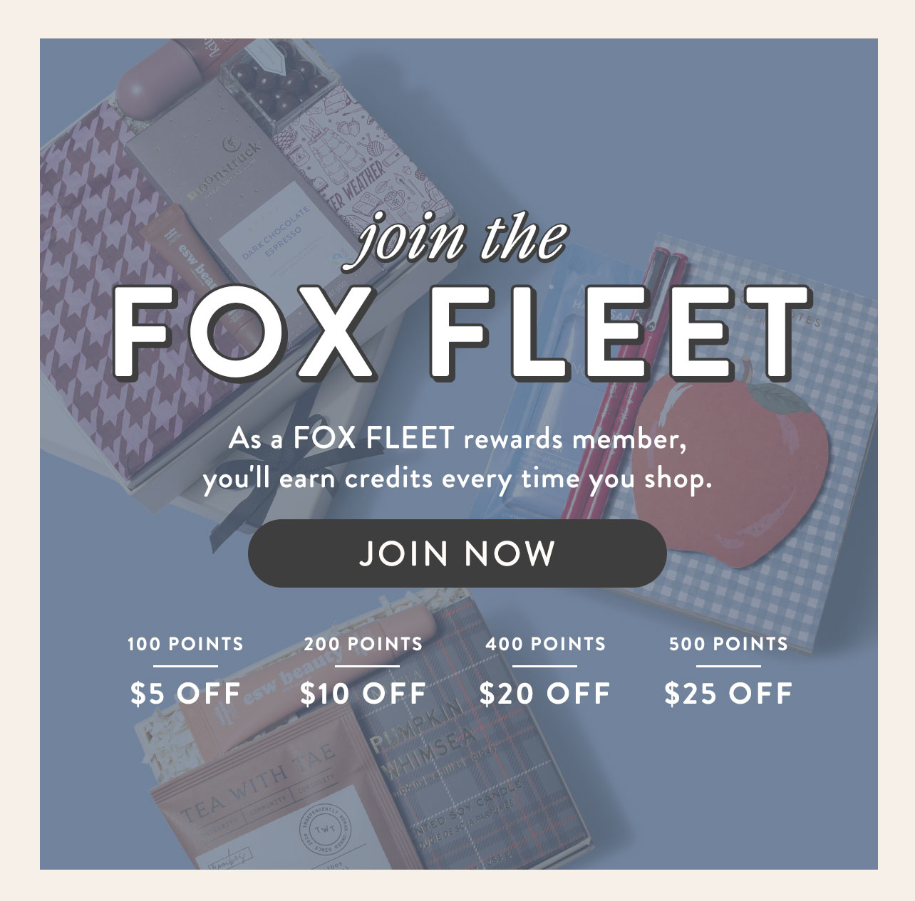 Join the rewards program! 