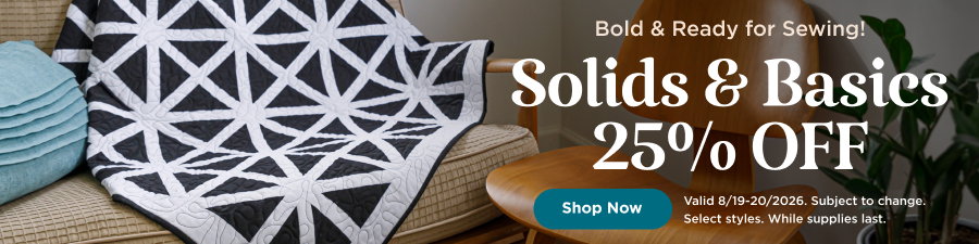 Solids & Basics 25% Off. Shop now. Valid through 8/20/26. Subject to change. Select styles. While supplies last.
