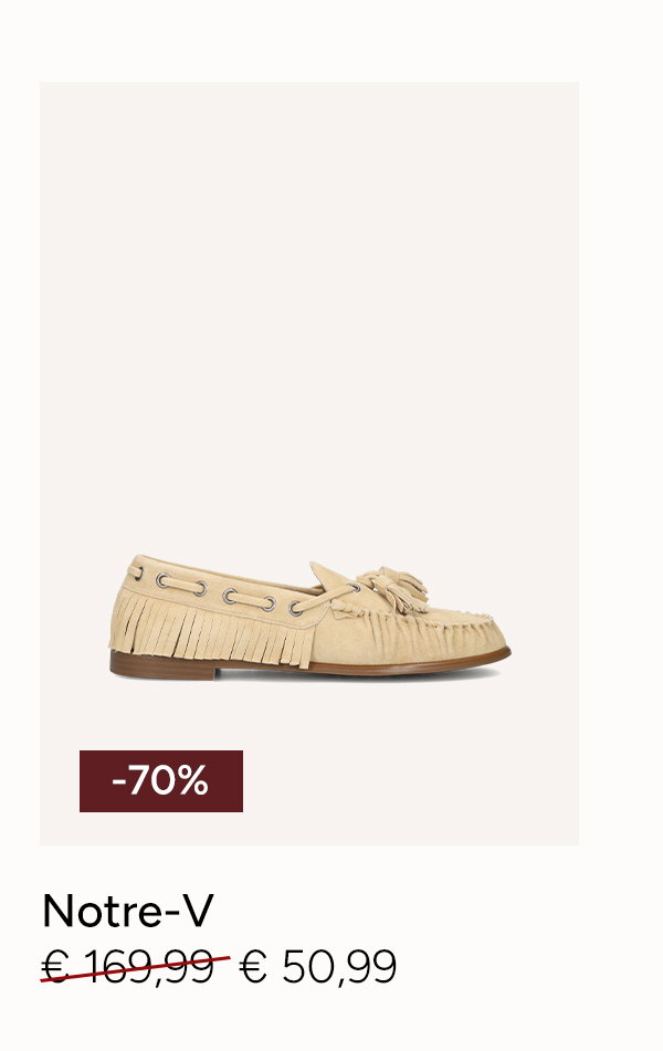 Beige Notre-V loafers