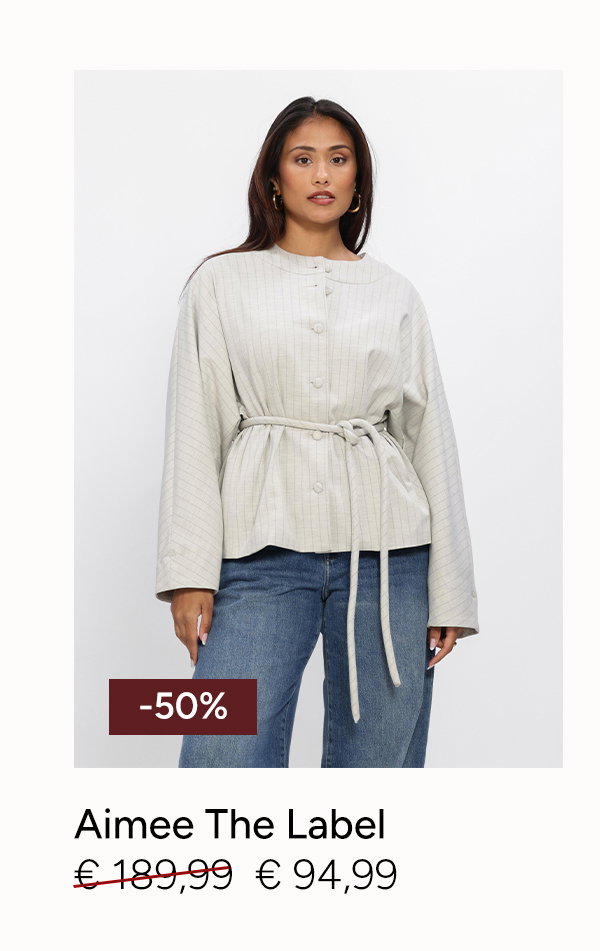 Aimee the label grijze jas