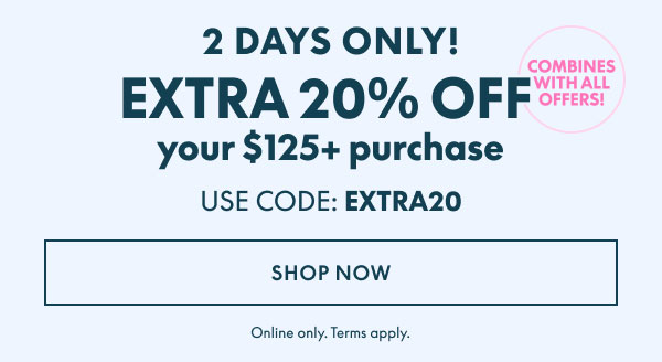 20% Off $125+