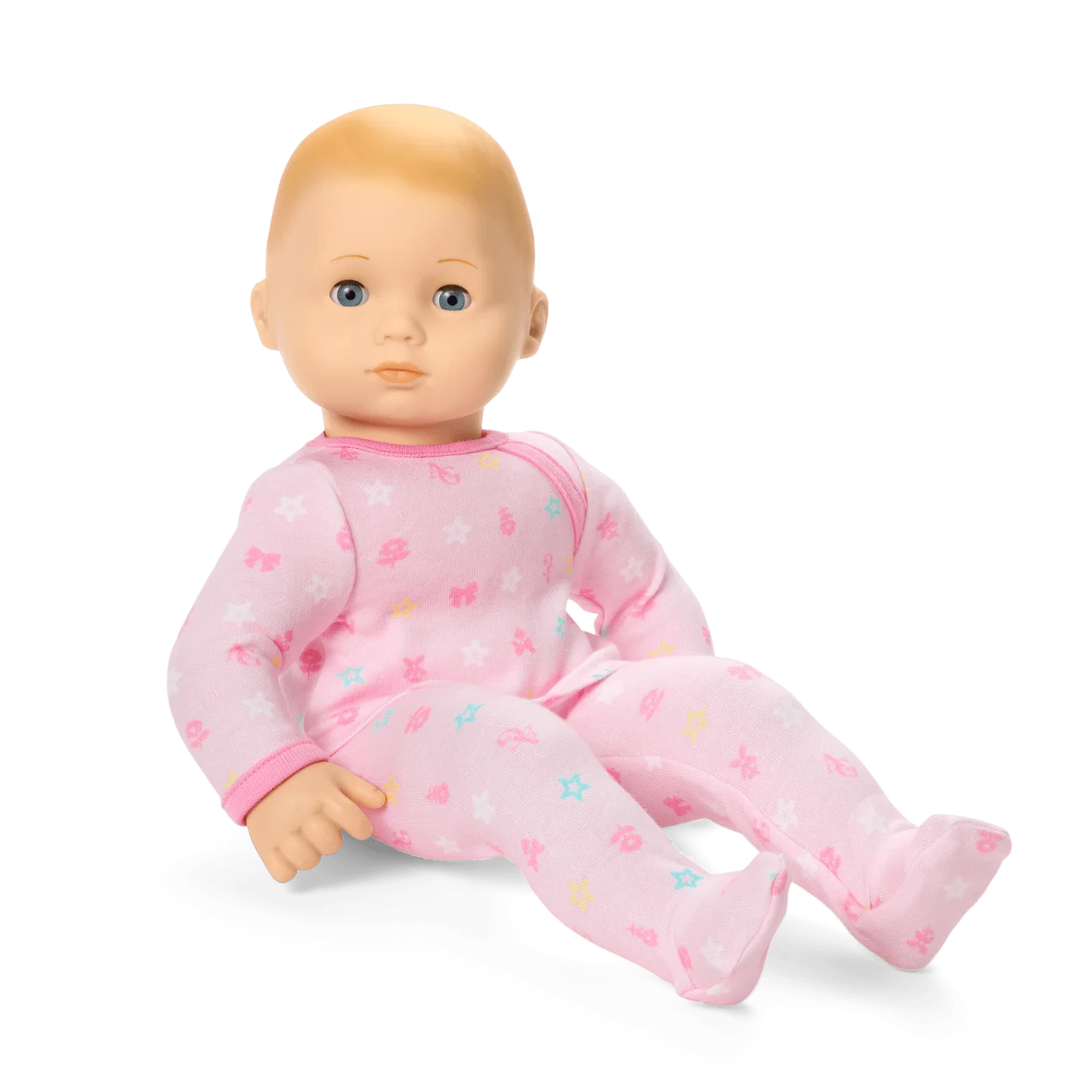 Image of Bitty Baby® Doll #3 with blonde hair in Pastel Pink