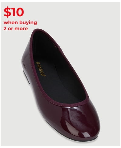 Shop Almond Toe Ballerina Flats