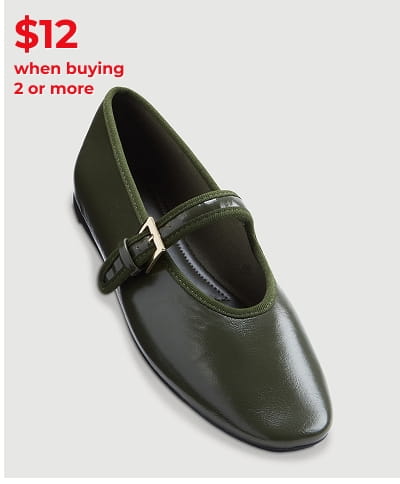 Shop Buckle Strap Mary Jane Flats