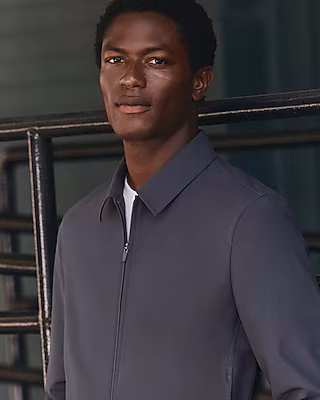 Everyday Performance Gray Zip Jacket in Premium Tech