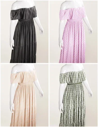 Textures Add-On for Off Shoulder Summer Dress
