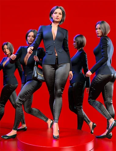 Z PoseMaster Walking for Genesis 9 and 8 Female