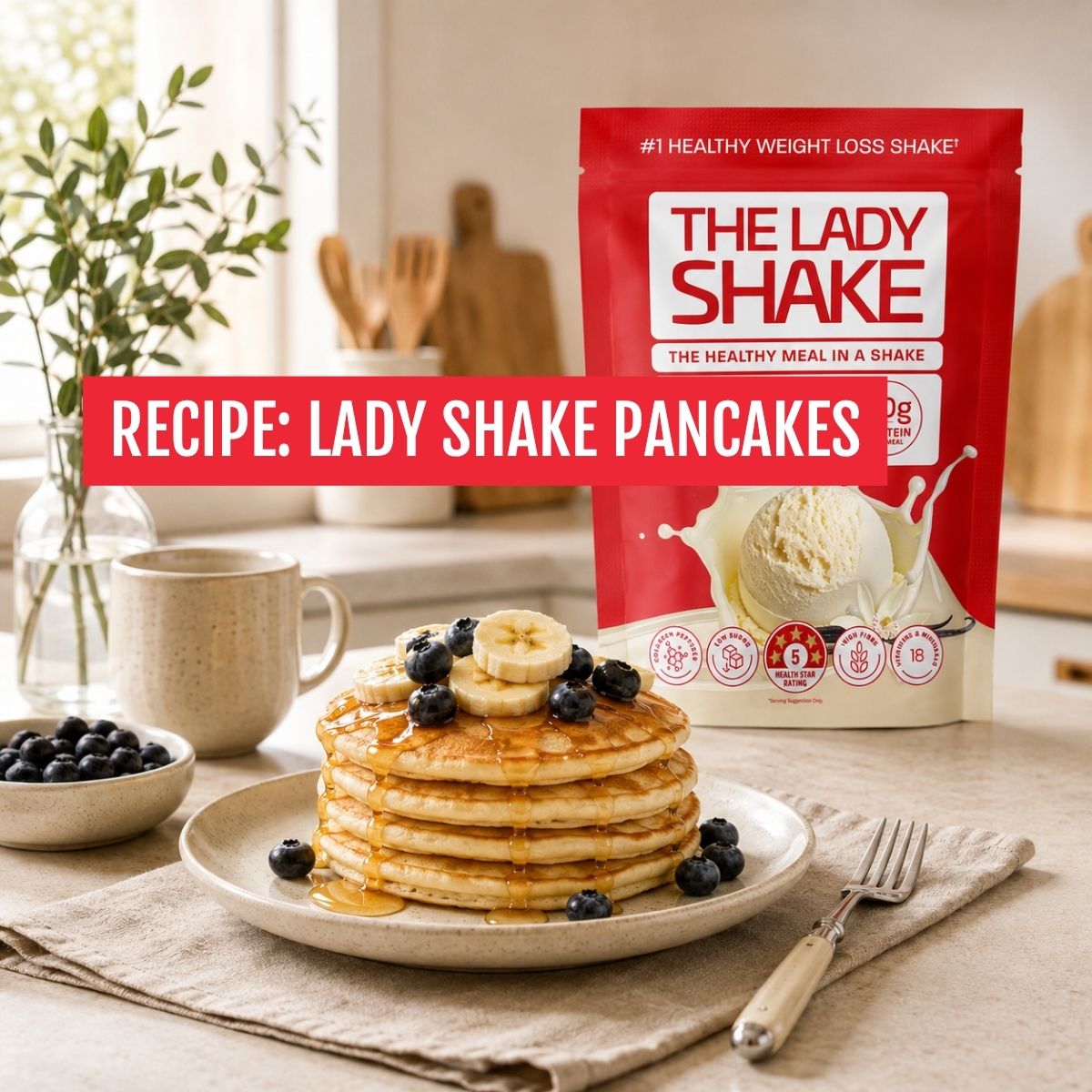 Lady Shake Pancake Recipe
