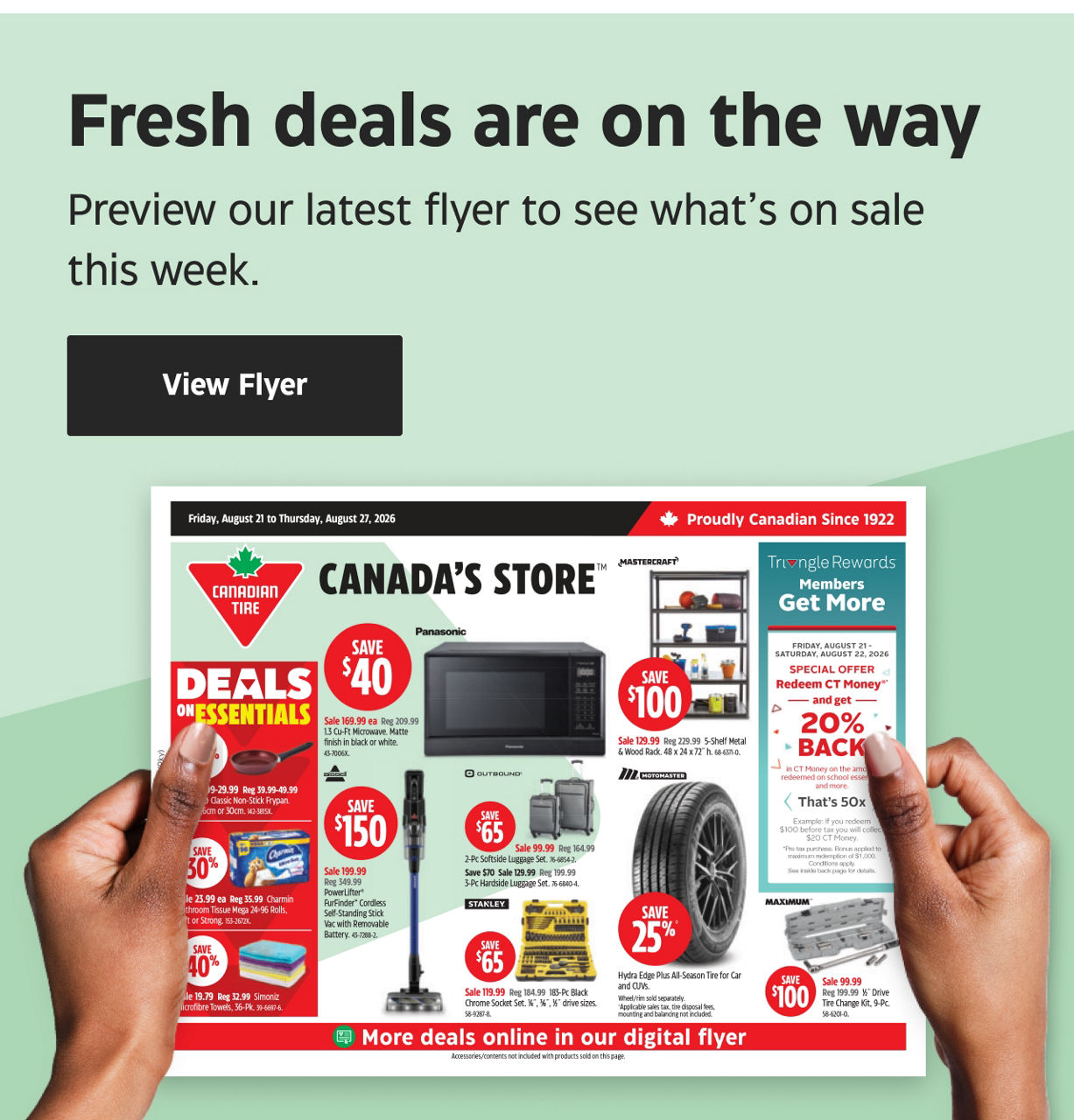 Fresh deals are on the way. Preview our latest flyer to see what’s on sale this week. View Flyer.