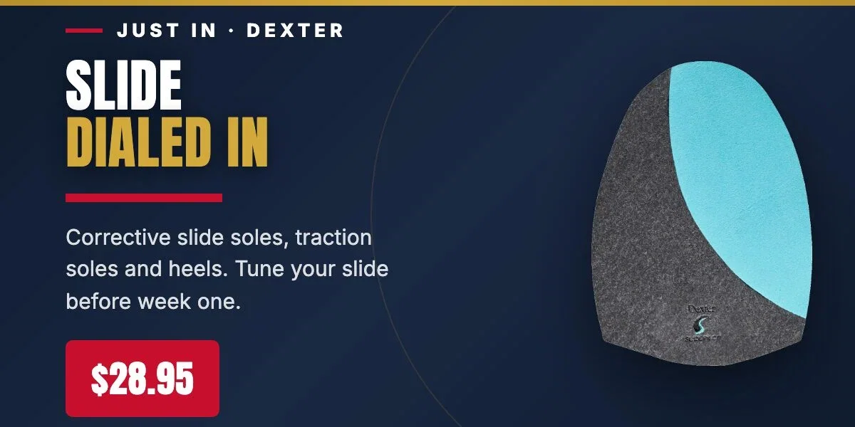 New Dexter bowling shoe soles and heels