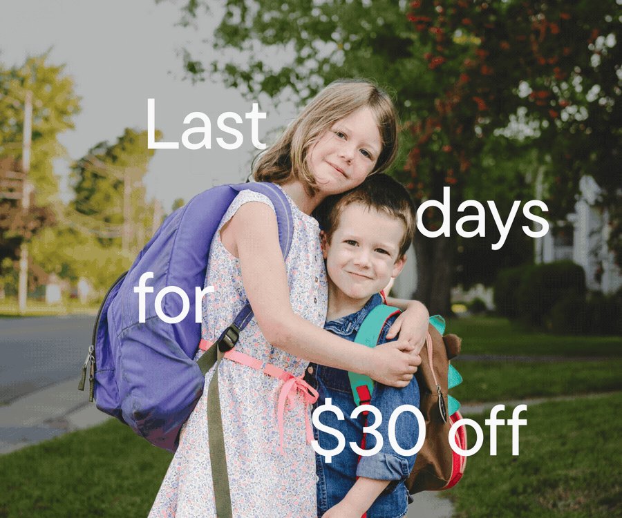 Friends & Family Sale. Last days for $30 off. 