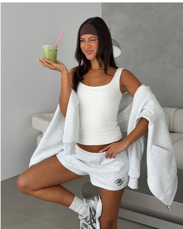 STUDIO 17 RAVEN LOUNGE SHORTS GREY MARLE