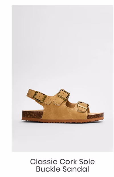 Classic Cork Sole Buckle Sandal