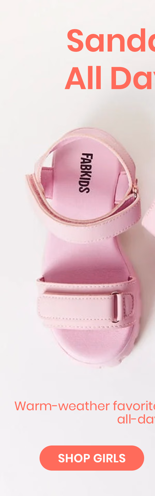Shop Girls' Sandals