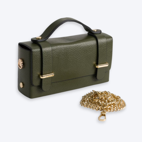 Ladies Leather Top Handle Crossbody Bag