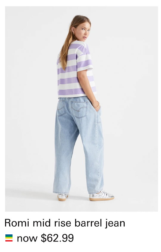ROMI MID RISE BARREL ELASTICATED JEAN