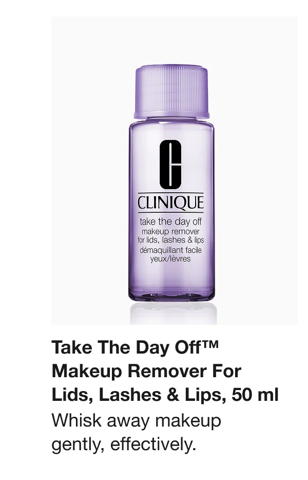 Take The Day Off™ Makeup Remover For Lids, Lashes & Lips, 50 ml | Whisk away makeup gently, effectively.