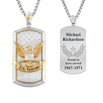 Veteran's Pride Diamond Dog Tag