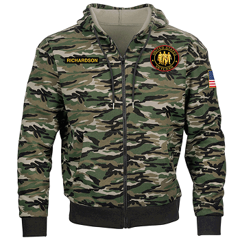 The Personalized Proud Veteran Camo Hoodie