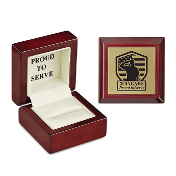 250th Commemorative Veteran Ring Box