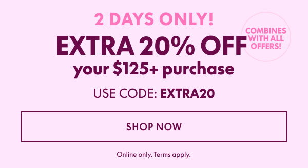 20% Off $125+