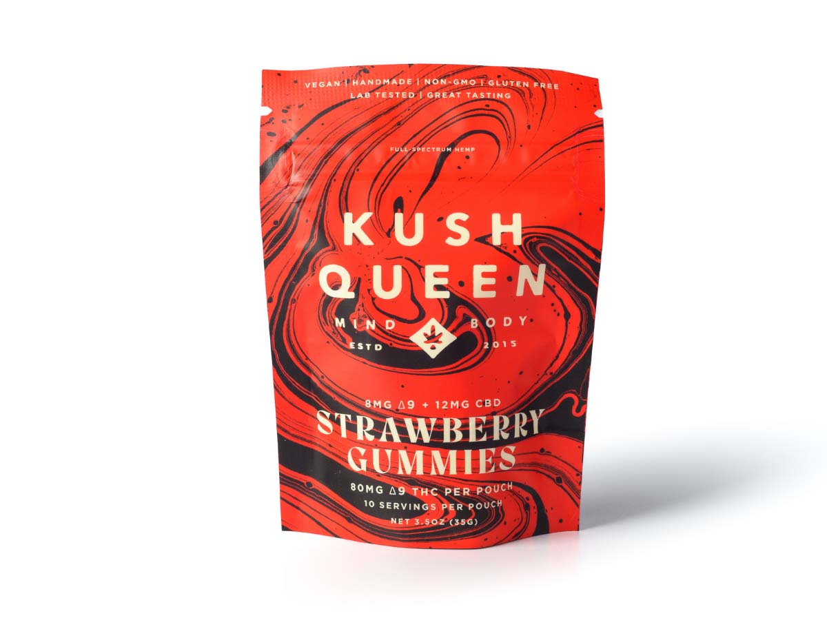 Kush Queen THC Gummies, Strawberry