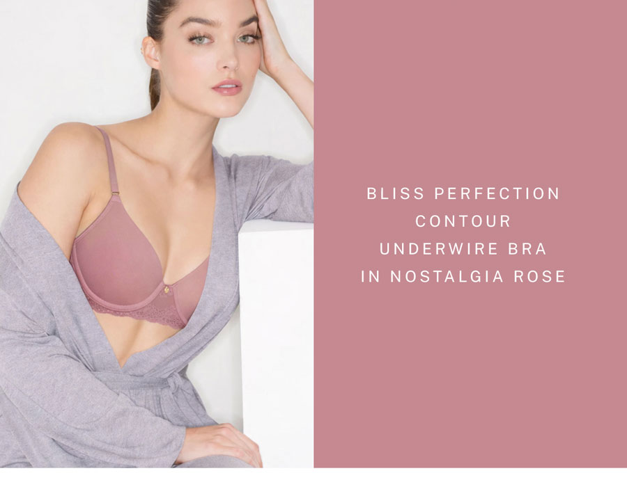 Bliss Perfection Contour Underwire Bra in Nostalgia Rose