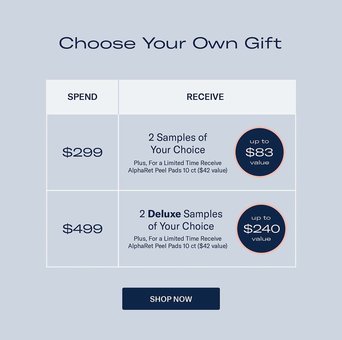 choose your own gift