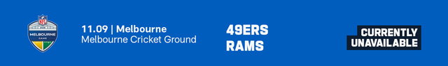 Melbourne Game - 49ers vs Rams