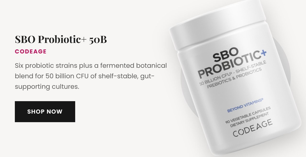 Codeage SBO Probiotic 50 Billion CFU +Prebiotics Supplement 90 ct