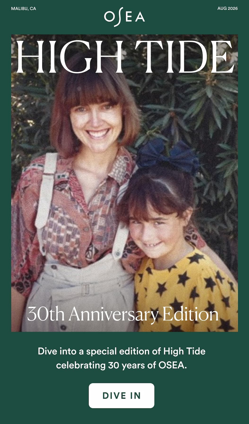 30th Anniversary Edition  : Dive into a special edition of High Tide celebrating 30 years of OSEA.