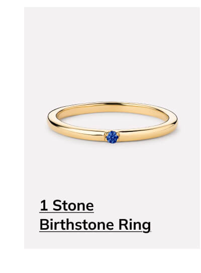 1 Stone Birthstone Ring 1 Stone Birthstone Ring
