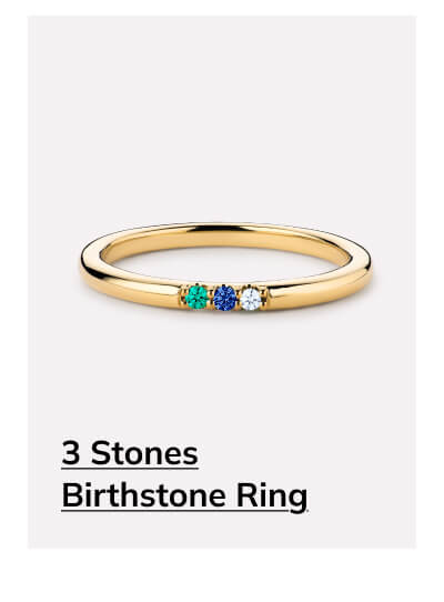3 Stones Birthstone Ring 3 Stones Birthstone Ring