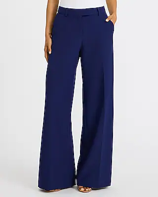 Editor Mid Rise Wide Leg Pant in Studio Stretch Twill